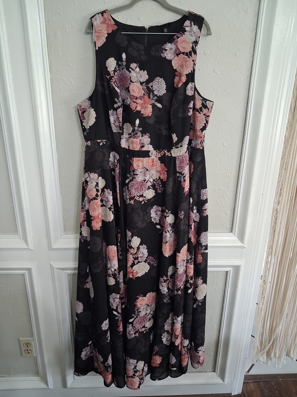 Torrid plus floral Maxi dress flowy romantic feminine whimygoth formal 20 2x
